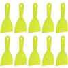 QUARKZMAN 10Pc Spatola Raschietto 4 Larghezza Spatola In Plastica Flessibile Attrezzo Per Raschiare Pittura Per Nastro Parete Asciutta Stuccatura Pittura Graffiatura Parete Giallo