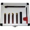 Paulimot - Set di scalpelli girevoli con piastre reversibili, 6 mm, con asta di foratura Ø 6 mm
