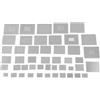 NDNCZDHC 47PCS Bga Reballing Stencil Net, Acciaio Inossidabile 304 Opzioni di dimensionamento versatili Reballing Stencil Universale per Laptop, Desktop