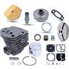 DORFEY Kit tamburo frizione pistone cilindro da 45 mm adatto for motosega h-u-s-q-v-a-r-n=a 55 51 50 325 7T cuscinetto pignone parti motore motosega