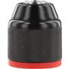 Wlinfetity Mandrino per trapano in metallo senza chiave, gamma di serraggio 0,8-10 mm, con filettatura 3/8-24UNF per trapani elettrici, nero + argento