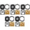 GTWSQQ 5 pz Kit di riparazione guarnizione guarnizione membrana carburatore for S = tihl 044 046 029 039 for Zenoah 62cc 6200 7800 parte motosega Carb Rebuild Set