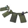 TopHomer Marsupio per attrezzi da giardinaggio in tela impermeabile, portatile, con 4 tasche e cintura regolabile per interni ed esterni, casa e giardino (verde)