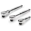 TEKTON SRH99002 - Set di cricchetti a corpo piccolo, 3 pezzi, 3/8 x 6 pollici, 3/8 x 6 pollici con testa flessibile, 3/8 x 3 pollici