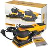 Mirka DEOS - Levigatrice elettrica portatile, compatta 7,6 x 10,2 cm, con orbita da 3 mm, motore senza spazzole, design leggero ed ergonomico, ideale per legno, mobili, finestre e porte, levigatura