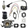 UYTGFO Adatto for motosega STIHL MS250 MS230 MS210 021 023 025 Walbro Carb Carburatore Bobina di accensione Modulo Guarnizione Candela