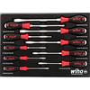 Wiha 53180 - Set di 10 cacciaviti SoftFinish XHeavy Duty con impugnatura a cuscino