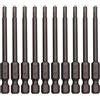 Sipery 10 punte per trapano a testa esagonale esagonale H3 (3 mm) S2 in acciaio magnetico esagonale testa esagonale punte per cacciavite 1/4 di pollice gambo a sgancio rapido 3 pollici punta lunga