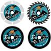 EXFEIN Set di lame per sega circolare da 7,6 cm per taglio di metallo e legno, dischi da taglio da 75 mm per smerigliatrice angolare con albero da 10 mm