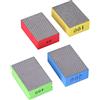 Jiawu Kit di Pietra Durevole per Cuscini di Lucidatura per Migliorare il Miglioramento della Casa 4pcs 60# 100# 400# GRIT