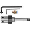 ViaGasaFamido Morse Taper Arbor, MT2-19.05mm Drill Chuck Arbor Morse Task Shank Autorizzazione Autori di Perforazione Autobor Adattatore per la Perforazione di Tornio