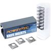POWERTEC Coltelli da taglio in carburo da 14,3 mm per teste a spirale ed elicoidali, compatibili con Wen PL1326, JT630H e Rikon 25-130H, lame di ricambio in carburo di tungsteno per pialle e giunti