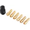 Fdit Set di Risonanza di Collet Chuck per Strumenti Rotanti 1mm-3,2 Mm con 6 Maniche per i Lavoratori Metallici