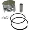 GTWSQQ Kit pistone anello spessore 1,5 mm da 44 mm adatto for riparazione motore motosega TIHL 026 MS260 Sostituisci la parte motore 1121 030 2001(1 x Piston Kit)