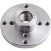 Jumplushion Piastra frontale per tornio per legno, flangia mandrino 1-8TPI, strumento per la lavorazione del legno, accessorio per tornio in acciaio per progetti di lavorazione del legno, opzioni da 2/3/4 pollici