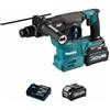 Makita HR008GM202 - Martello combinato a batteria SDS-Plus, 40 V, max. 4,0 Ah, 2 batterie + caricatore in valigetta per il trasporto