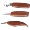 ARTSEWPLY 3pezzi Da Intaglio Con Manico Noce Utensili Per Lavorazione Del Strumenti Di Intaglio Resistente e Confortevole Per Progetti Fai Te e Artigianato