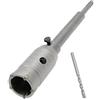 Hordion 40 mm Concrete Hole Saw SDS Plus Shank Hole Saw Cutter with 202 mm Connecting Rod Drill for Cement Brick Wall