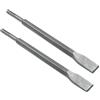 LDEXIN Set di 2 scalpelli piatti con gambo SDS-Plus, set di punte per trapano per calcestruzzo, lunghezza 25,4 cm, larghezza 2,3 cm