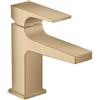 hansgrohe Metropol Miscelatore monocomando lavabo 100 con maniglia a leva e push-open, bronzo satinato, 32500140