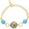 LE PERLE DI CALTAGIRONE Bracciale leda argento e ceramica rossa