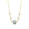 LE PERLE DI CALTAGIRONE Collana flora in argento e ceramica
