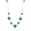 LE PERLE DI CALTAGIRONE Collana in argento e ceramica azzurra