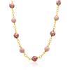 LE PERLE DI CALTAGIRONE Collana in argento e ceramica rosa