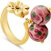 LE PERLE DI CALTAGIRONE Anello janis in argento e ceramica