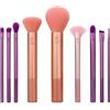 Real Techniques Insta Artist Brush Kit, Face, Cheek & Eye Brush Set, Makeup Brush Kit, For Foundation, Blush, Bronzer, Concealer, & Eyeshadow, Professional Quality Makeup Tools, 9 Piece Set