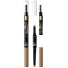 Eveline Cosmetics Brow Styler Matita per sopracciglia multifunzione 3in1, n. 01 marrone medio