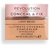 Revolution Beauty London Makeup Revolution Beauty London Nascondi & Fix, Copertura definitiva, Correttore, Beige chiaro, 11g