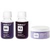 HAIRMED haircare innovative HAIRMED B6 R3 N5 Trattamento Ricostruzione per capelli: shampoo eudermico, fluido ricostruttore e maschera essenziale 100+100+100ml