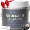 ulluxe Scrub disintossicante ascellare con carbone, cocco e menta - Elimina odori, pulizia profonda, scrub esfoliante per il corpo, rimozione scura delle ascelle, deodorante per ascelle detox scrub per donne