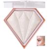 HADAVAKA Highlight Powder Palette Highlighting Trimming & Blush 3 Uses Shimmer Powder, Nose Shadow Finishing Stereo Highlighting Powder, Brightening Clear Non Flying For All Skin Tones 8g (01#)