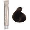 KYO Colore per capelli 100ml + ossigeno 150 ml by kyo, AMMONIA FREE E PPD FREE con collagene Marino e cheratina (5.0 Castano Chiaro)