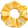 Wambere 6 pezzi Scrunchies, elastici per capelli, colore solido, accessorio per coda di cavallo, accessorio per capelli, copricapo, per donne e ragazze, giallo B