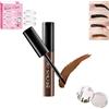 Chagoo Brow Tattoo Tint Gel Peel Off, Brow Tattoo Gel Tint, Semi Permanent Tearing Sopracciglio Colla Trucco Gel Peel Off Tint (Marrone scuro)
