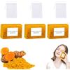 XKrmp Lemon Turmeric Kojic Soap, Honey Glow Lemon Kojic Bar, Turmerics Soap Bar, for Face and Body for All Skin Types, Deep Cleaning, Moisturizing (3PCS)