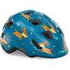 MET Casco da Bicicletta per Bambini MET Hooray MIPS - Sicuro, Confortevole, Ventilato, Luce LED Integrata, Visiera Rimovibile