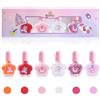 LOPHE Smalti Bambina, 6 Pezzi Smalto per Bambini Set Smalti Peel-Off a Base Acqua, Set Unghie Bambina Non Tossico, Regalo per Ragazze(C)