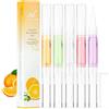 LOPHE Olio per Unghie e Cuticole, 5 Pezzi Penna per Olio Set di Oli per Cuticole, Trattamento delle Unghie, Nail Moisturizer, Nail Care Pen Formula Non Grassa