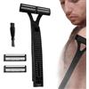 Generico Rasoio per Schiena - Strumento Di Toelettatura Per Schiena Uomo - Strumento Di Toelettatura Con Design Ergonomico A Maglia Protettiva Per Pelle Sensibile Del Corpo Ad Uso Bagnato E Secco
