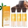 Generico Polvere Fissante Solare Minerale, Mineral Sunscreen Setting Powder, SPF 50 PA++ Crema Solare In Polvere, Polvere Fissante Crema Solare Traspirante Leggera Duratura, Controllo dell'olio (3PC)