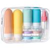 Mayhug Set di 16 bottiglie da viaggio per articoli da toeletta, contenitori comprimibili in silicone a prova di perdite, approvati TSA, per articoli da toeletta, balsamo, shampoo, lozioni e accessori per il