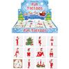 Henbrandt 72 mini tatuaggi temporanei elfi natalizi per bambini, confezione da 12 pezzi, sacchetti per feste di Natale, regali elfi cattivi, regali calendario dell'avvento per bambini e