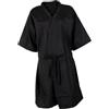 harayaa Kimono Vestaglie Parrucchiere Grembiuli Mantelle Cintura regolabile Professionale Donna Robe Taglio di capelli Mantella per Pet Groomer SPA, nero