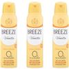 MENDOSA BREEZE Deodorante Spray Vanilla, Ambra e Vaniglia, Confezione da 3