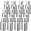 BPZXL 12 Pezzi 30ml Argento Alluminio con Argento Coperchio a Vite in Alluminio Flacone per Bottiglia, Cosmetica, Viaggio Riutilizzabile