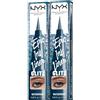 NYX Professional Makeup Eyeliner in Penna Altamente Pigmentato Epic Ink Liner Glitz 05 Dazzle Denim Waterproof Linee Definite e Precise Punta Flessibile Formula Vegana - Set da 2
